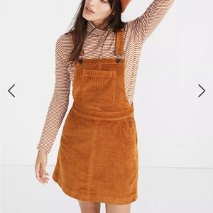 MADEWELL CORD OVERALL DRESS